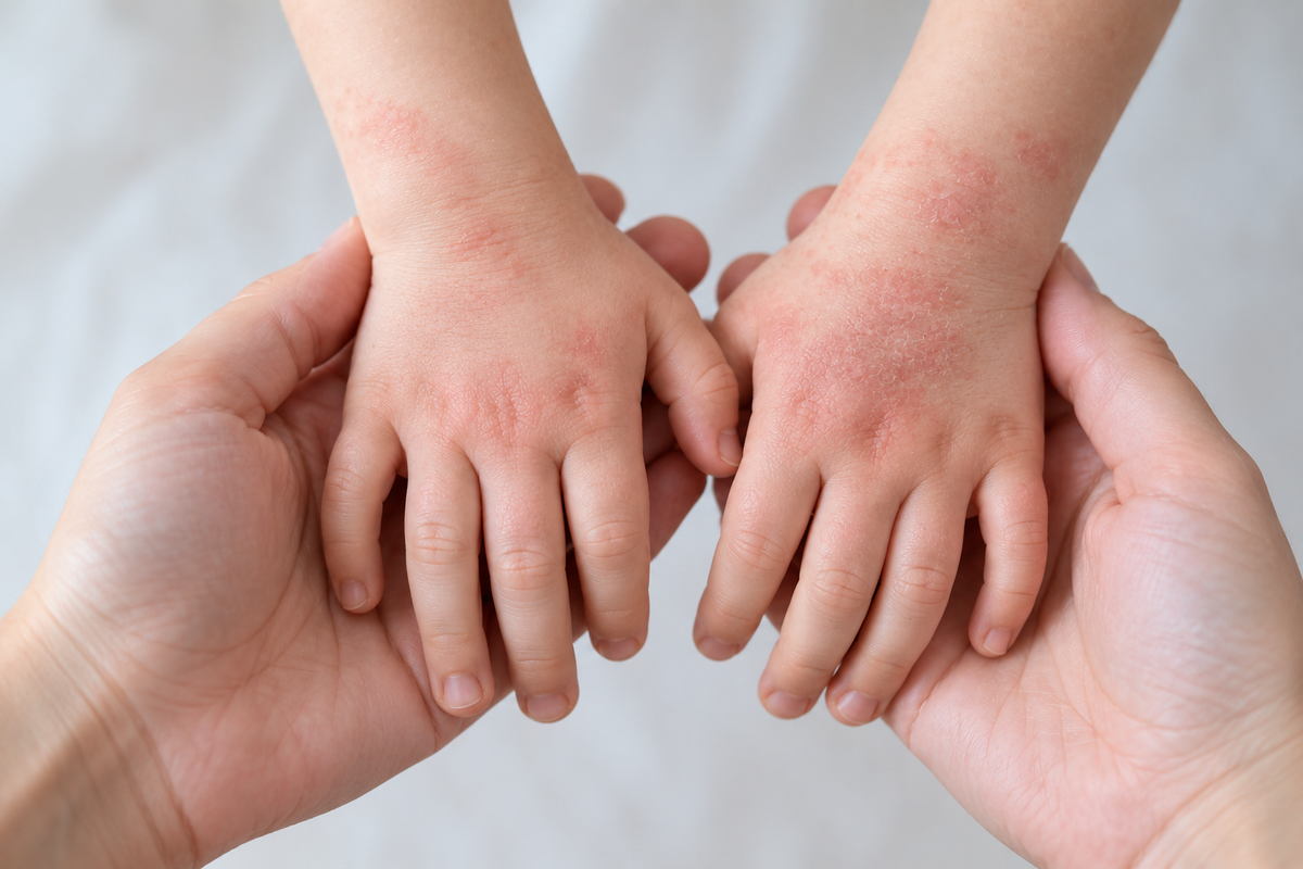 Eczéma chez l’enfant : causes, symptômes et solutions