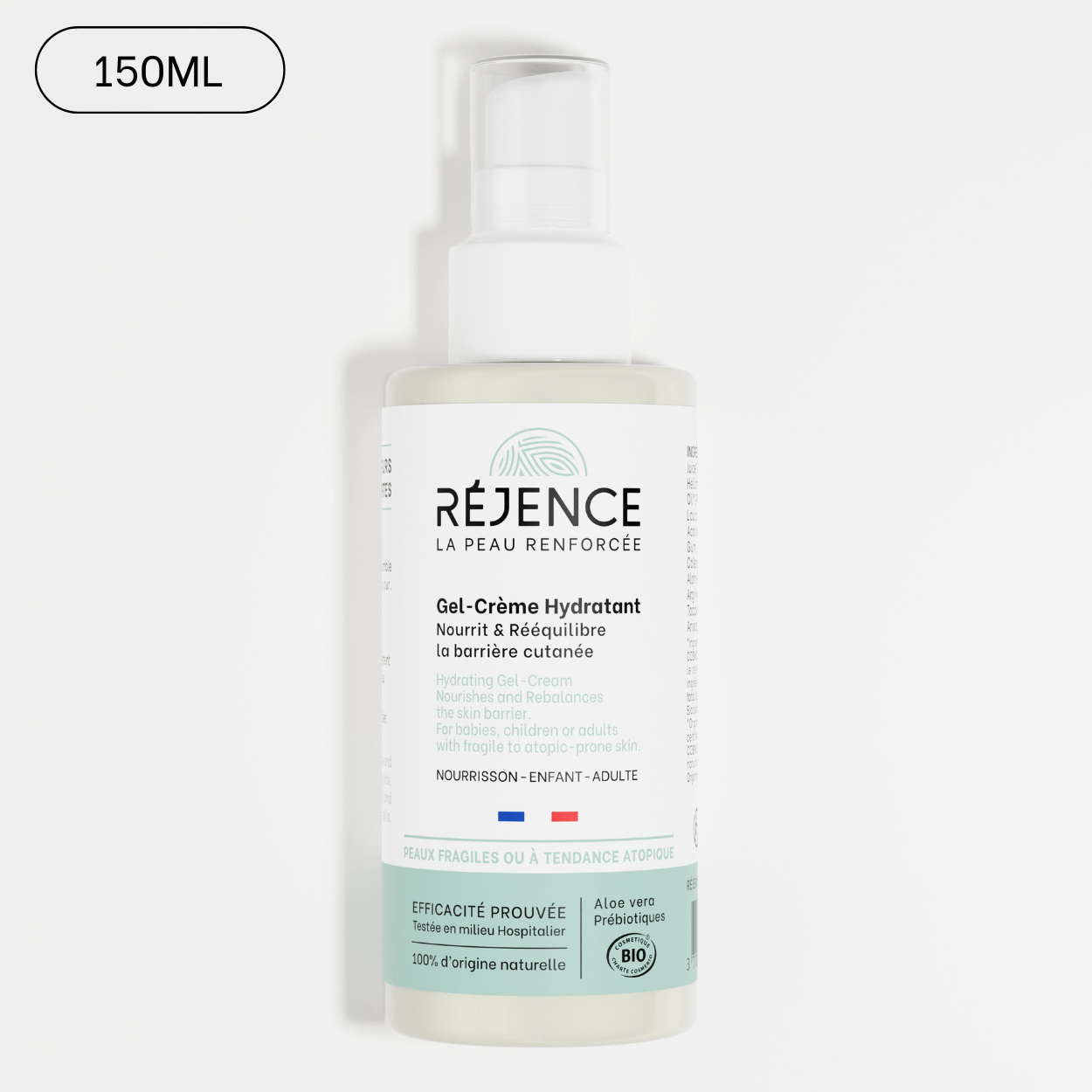 Le gel-crème hydratant Réjence