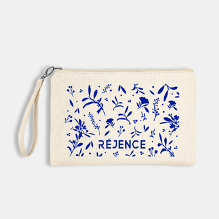 Pochette fleurie  - 100% coton