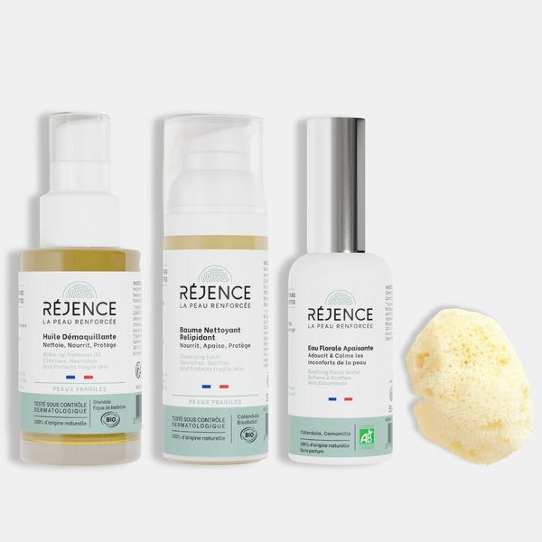 Routine démaquillage sensible