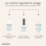 routine régulatrice, routine clean, acné, peau sensible, peau atopique, réjence, bio