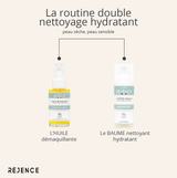 routine double nettoyage, réjence, peau sensible, peau atopique