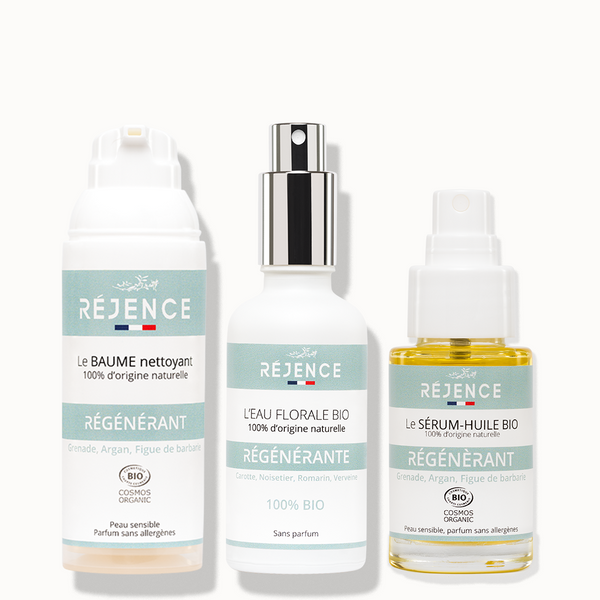 Routine Régénérante - baume, sérum & eau florale